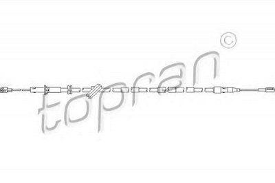 TOPRAN 401652 -  Трос, тормозной механизм рабочей тормозной системы