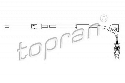 TOPRAN 407781 -  Трос, стояночная тормозная система