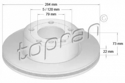 TOPRAN 501900 -  Тормозной диск