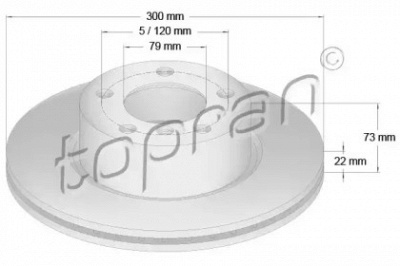 TOPRAN 501901 -  Тормозной диск