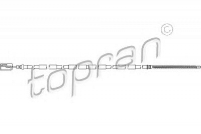 TOPRAN 721640 -  Трос, стояночная тормозная система