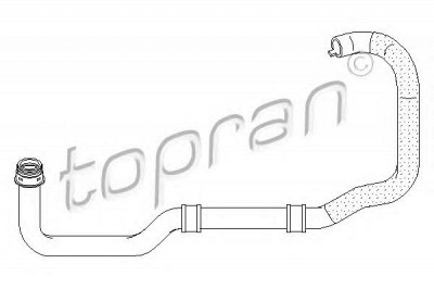 TOPRAN 721835 -  Шланг радиатора
