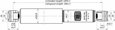 TRIALLI ah01506 -  Стойка амортизационная масляная, задняя