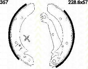 TRISCAN 810016357 -  Комплект тормозных колодок