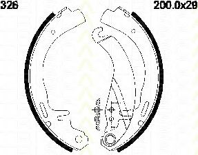 TRISCAN 810024326 -  Комплект тормозных колодок