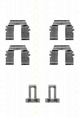TRISCAN 8105101616 -  Комплектующие, колодки дискового тормоза