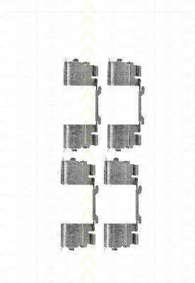 TRISCAN 8105101651 -  Комплектующие, колодки дискового тормоза