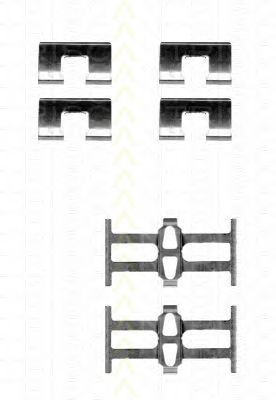 TRISCAN 8105401614 -  Комплектующие, колодки дискового тормоза
