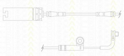 TRISCAN 811511026 -  Контрольный контакт, контроль слоя тормозных колодок