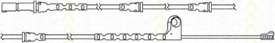 TRISCAN 811511049 -  Контрольный контакт, контроль слоя тормозных колодок