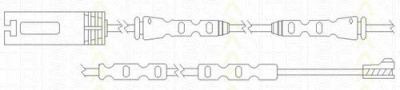TRISCAN 811511062 -  Контрольный контакт, контроль слоя тормозных колодок