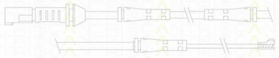 TRISCAN 811511063 -  Контрольный контакт, контроль слоя тормозных колодок