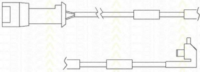 TRISCAN 811524003 -  Контрольный контакт, контроль слоя тормозных колодок
