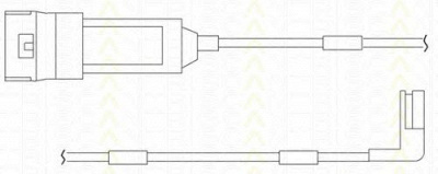 TRISCAN 811524004 -  Контрольный контакт, контроль слоя тормозных колодок