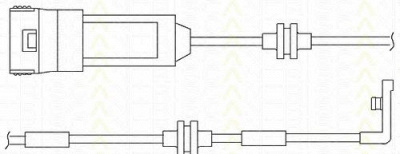 TRISCAN 811524014 -  Контрольный контакт, контроль слоя тормозных колодок