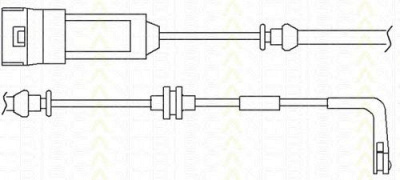 TRISCAN 811524018 -  Контрольный контакт, контроль слоя тормозных колодок