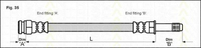 TRISCAN 815010109 -  Тормозной шланг