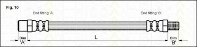 TRISCAN 815011202 -  Тормозной шланг