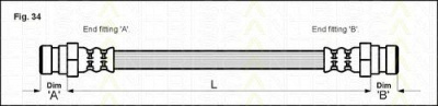 TRISCAN 815015119 -  Тормозной шланг