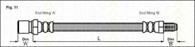 TRISCAN 815015218 -  Тормозной шланг