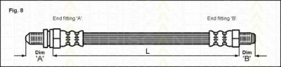 TRISCAN 815016105 -  Тормозной шланг