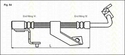 TRISCAN 815016127 -  Тормозной шланг