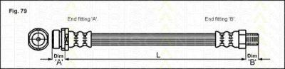 TRISCAN 815016130 -  Тормозной шланг