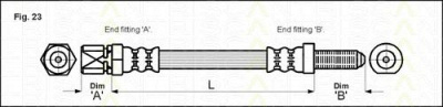 TRISCAN 815016207 -  Тормозной шланг