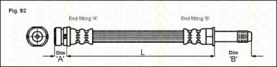 TRISCAN 815016218 -  Тормозной шланг