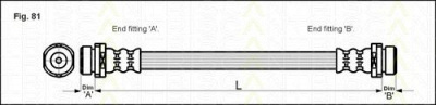 TRISCAN 815016227 -  Тормозной шланг