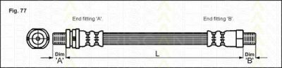 TRISCAN 815016230 -  Тормозной шланг