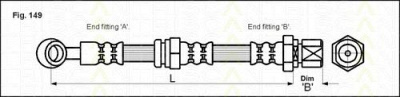 TRISCAN 815021100 -  Тормозной шланг