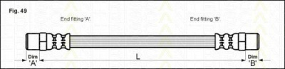 TRISCAN 815023101 -  Тормозной шланг