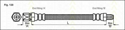 TRISCAN 815024103 -  Тормозной шланг