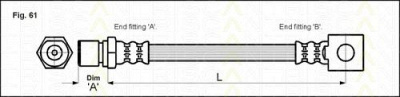 TRISCAN 815024107 -  Тормозной шланг