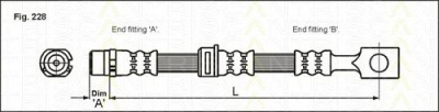TRISCAN 815024123 -  Тормозной шланг