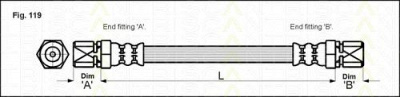 TRISCAN 815024209 -  Тормозной шланг