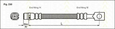 TRISCAN 815024214 -  Тормозной шланг