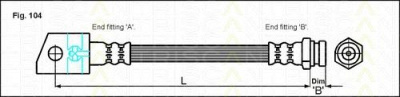 TRISCAN 815024216 -  Тормозной шланг