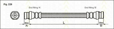 TRISCAN 815025113 -  Тормозной шланг