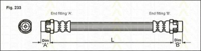 TRISCAN 815025210 -  Тормозной шланг