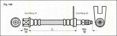 TRISCAN 815028120 -  Тормозной шланг
