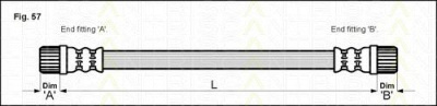 TRISCAN 815028205 -  Тормозной шланг