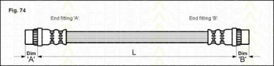 TRISCAN 815028210 -  Тормозной шланг