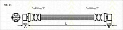 TRISCAN 815029217 -  Тормозной шланг