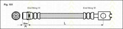 TRISCAN 815029226 -  Тормозной шланг