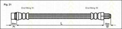 TRISCAN 815038107 -  Тормозной шланг