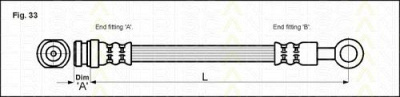 TRISCAN 815040102 -  Тормозной шланг
