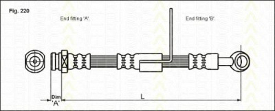 TRISCAN 815043100 -  Тормозной шланг