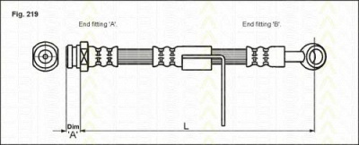 TRISCAN 815043101 -  Тормозной шланг